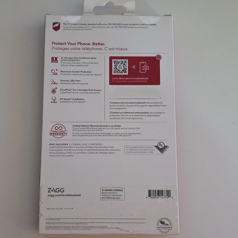 ZAGG Invisible Shield Glass Elite Screen Protector Iphone 6.7 2021 5G Compatible